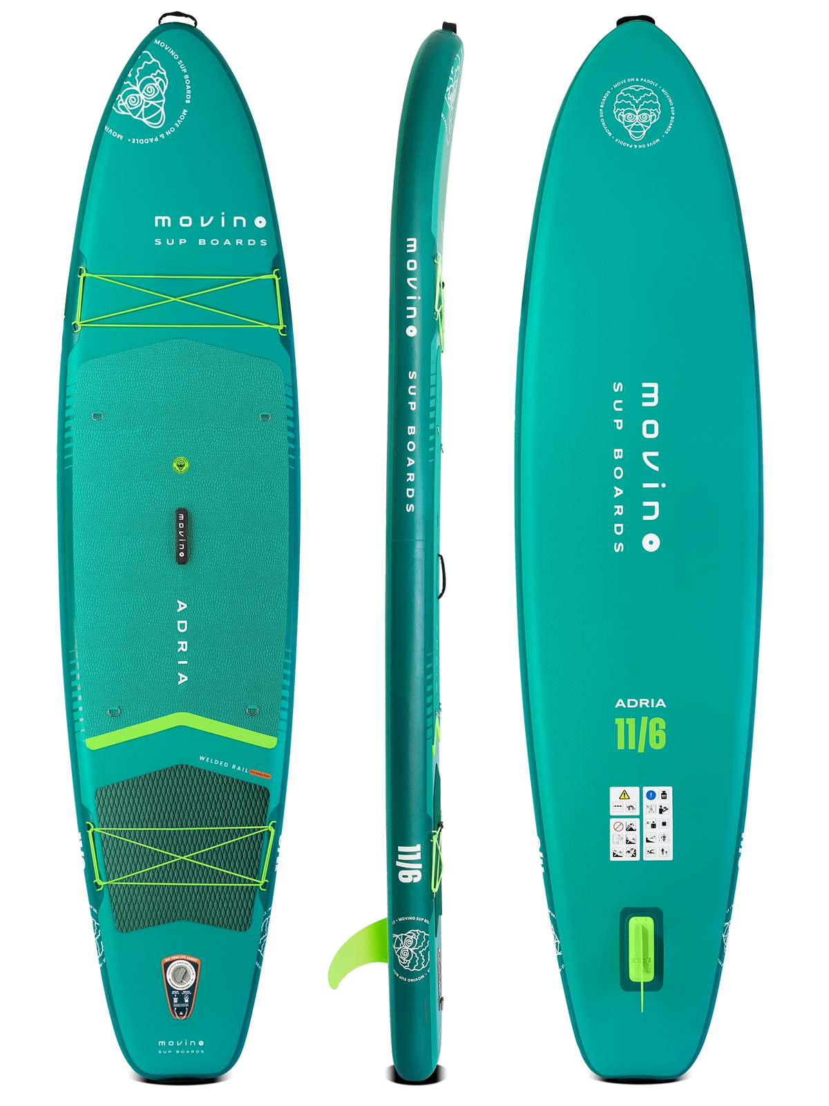Movino ADRIA Allround 11'6'' (teal-lime)