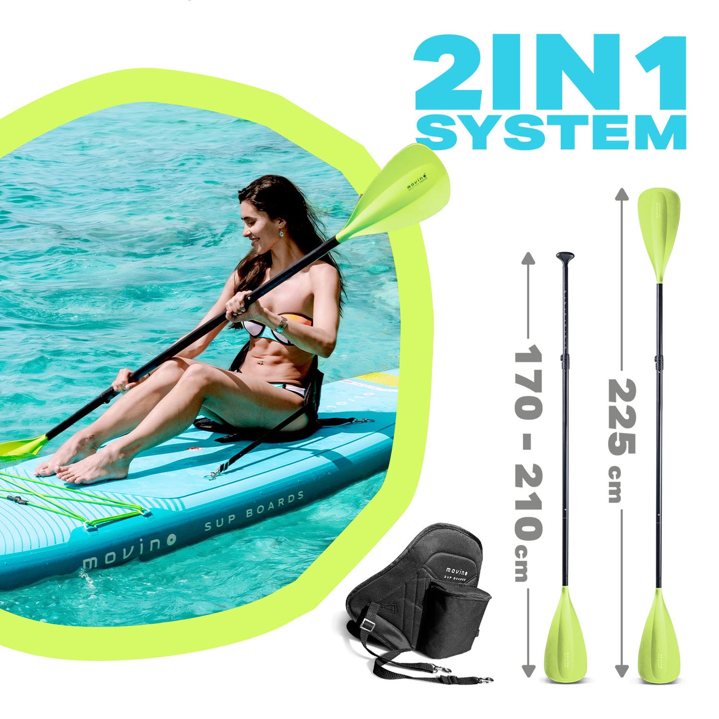 Movino GARDA Allround 10'10'' (turquoise-lime)
