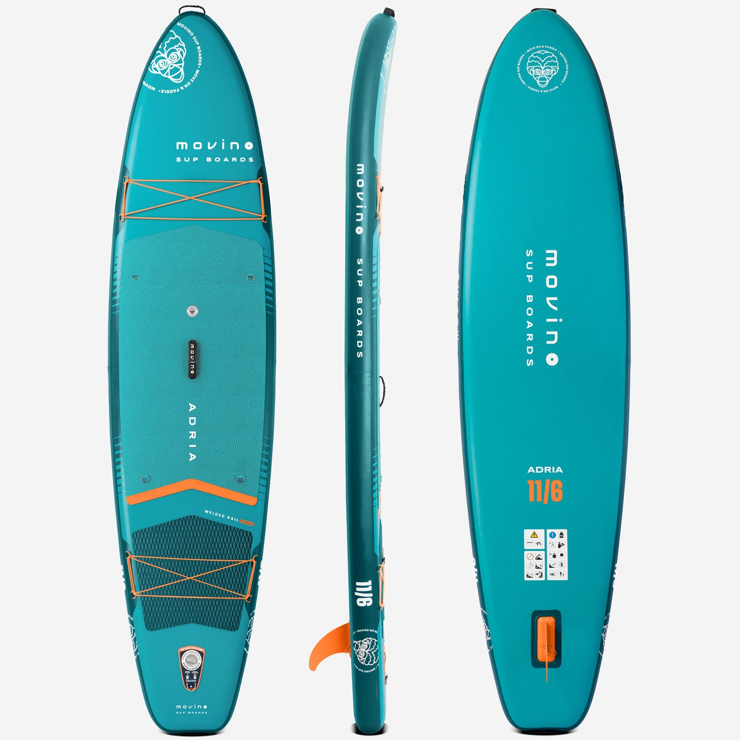 Movino Adria (turquoise-oranje)